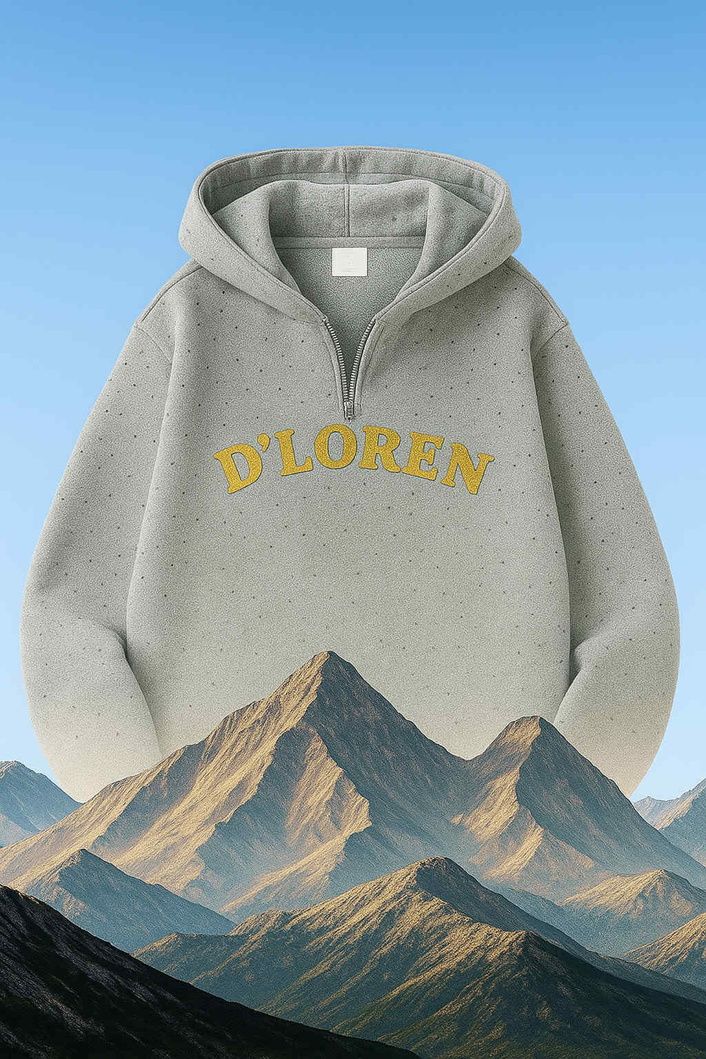 D´LOREN Basic Grey Hoodie