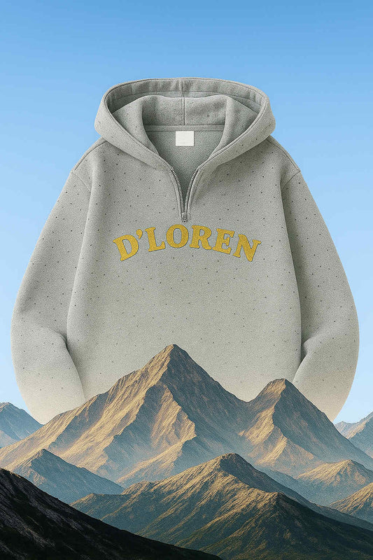 D´LOREN Basic Grey Hoodie